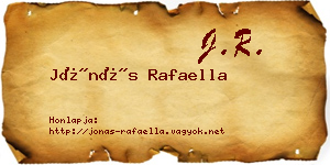 Jónás Rafaella névjegykártya